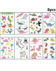 Taoup banery urodzinowe dinozaur Party Decor Baby Shower chłopcy dekoracje na imprezę urodzinową dla dzieci impreza w stylu Safa