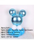 Minnie głowa myszki mickey foliowe pionowe balony helem kreskówka myszka miki balony dekoracje na imprezę urodzinową Baby Shower