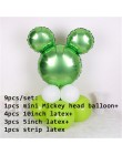 Minnie głowa myszki mickey foliowe pionowe balony helem kreskówka myszka miki balony dekoracje na imprezę urodzinową Baby Shower