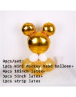 Minnie głowa myszki mickey foliowe pionowe balony helem kreskówka myszka miki balony dekoracje na imprezę urodzinową Baby Shower