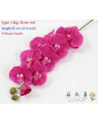1 Stem Real Touch Latex sztuczna ćma orchidea motyl kwiat orchidei dla nowego domu dekoracje weselne F472