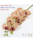 1 Stem Real Touch Latex sztuczna ćma orchidea motyl kwiat orchidei dla nowego domu dekoracje weselne F472