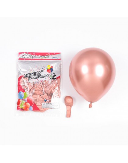 10 sztuk 5/10 cala chromowane metalowe lateksowe balony błyszczące metalowe Globos nadmuchiwany balon wypełniony helem dekoracja