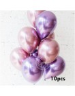 10 sztuk 5/10 cala chromowane metalowe lateksowe balony błyszczące metalowe Globos nadmuchiwany balon wypełniony helem dekoracja