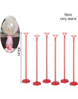 6 sztuk stół uchwyt na balon Centerpieces balony kolumna uchwyty do dekoracji ślubnych dla dzieci Birthday Party przybory dla ni
