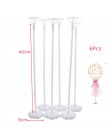 6 sztuk stół uchwyt na balon Centerpieces balony kolumna uchwyty do dekoracji ślubnych dla dzieci Birthday Party przybory dla ni