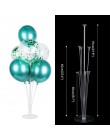 6 sztuk stół uchwyt na balon Centerpieces balony kolumna uchwyty do dekoracji ślubnych dla dzieci Birthday Party przybory dla ni