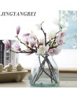 3D Silk Magnolia Branch sztuczne kwiaty wysokiej jakości sztuczny kwiat na ślub udekoruj dekoracje do domu dodatki na imprezę