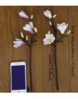 3D Silk Magnolia Branch sztuczne kwiaty wysokiej jakości sztuczny kwiat na ślub udekoruj dekoracje do domu dodatki na imprezę