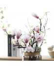 3D Silk Magnolia Branch sztuczne kwiaty wysokiej jakości sztuczny kwiat na ślub udekoruj dekoracje do domu dodatki na imprezę