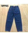 Spodnie dżinsowe kobiet wysokiej talii spodnie Harem 2020 luźne jeansy spodnie Plus Size casualwear dla kobiet Pantalon Femme
