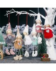 Ozdoby na choinkę śliczna lalka anioł dziewczyna narciarski wisiorek drewniany Navidad nowy rok ozdoby choinkowe świąteczny prez