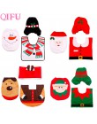 QIFU świąteczny pokrowiec na sedes święty mikołaj ozdoby świąteczne ozdoby świąteczne dla domu 2019 Natal szczęśliwe prezenty na