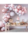 169 sztuk Macaron balony Garland Arch różowe złoto konfetti balon ślub urodziny balon dekoracje na przyjęcie urodzinowe dzieci B