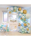 169 sztuk Macaron balony Garland Arch różowe złoto konfetti balon ślub urodziny balon dekoracje na przyjęcie urodzinowe dzieci B
