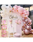 169 sztuk Macaron balony Garland Arch różowe złoto konfetti balon ślub urodziny balon dekoracje na przyjęcie urodzinowe dzieci B