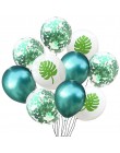 10 sztuk zielone balony dżungla dekoracje świąteczne balony dżungla urodziny balony metalowe balon tropikalna impreza tematyczna