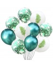 10 sztuk zielone balony dżungla dekoracje świąteczne balony dżungla urodziny balony metalowe balon tropikalna impreza tematyczna