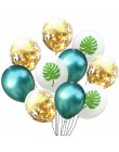 10 sztuk zielone balony dżungla dekoracje świąteczne balony dżungla urodziny balony metalowe balon tropikalna impreza tematyczna