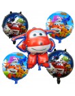 6 sztuk 3D super wings balon Jett balony super wings zabawki Birthday Party 32 cal liczba dekoracje dla dzieci zabawki zestaw ba