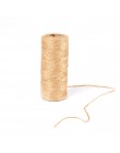 Naturalne 100M sznurek jutowy pasek z juty liny konopne nici na wesele pakowanie prezentów DIY Scrapbooking kwiaciarnie Craft