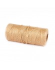 Naturalne 100M sznurek jutowy pasek z juty liny konopne nici na wesele pakowanie prezentów DIY Scrapbooking kwiaciarnie Craft