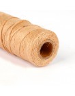 Naturalne 100M sznurek jutowy pasek z juty liny konopne nici na wesele pakowanie prezentów DIY Scrapbooking kwiaciarnie Craft