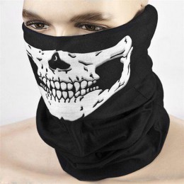 Maski na halloween festiwal czaszki maski szkielet akcesoria do motoru rower szyi cieplej duch dziecko szalik obroże O pierścień