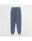 Wixra Women Casual aksamitne spodnie jesienne zimowe damskie grube wełniane spodnie odzież damska sznurowane długie spodnie