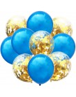 10 sztuk/partia Mix balony z konfetti w kolorze różowego złota dekoracja urodzinowa dla dzieci dorosłych metaliczny balon helem 