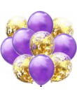 10 sztuk/partia Mix balony z konfetti w kolorze różowego złota dekoracja urodzinowa dla dzieci dorosłych metaliczny balon helem 