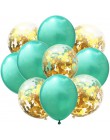 10 sztuk/partia Mix balony z konfetti w kolorze różowego złota dekoracja urodzinowa dla dzieci dorosłych metaliczny balon helem 