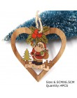 4 sztuk z nadrukiem w gwiazdki drewniane ozdoby wiszące ozdoba na choinkę DIY drewniane rzemiosła dzieci prezent dla domu dekora