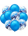10 sztuk/partia Mix balony z konfetti w kolorze różowego złota dekoracja urodzinowa dla dzieci dorosłych metaliczny balon helem 