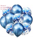 10 sztuk/partia Mix balony z konfetti w kolorze różowego złota dekoracja urodzinowa dla dzieci dorosłych metaliczny balon helem 
