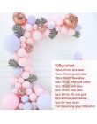 169 sztuk Macaron balony Garland Arch różowe złoto konfetti balon ślub urodziny balon dekoracje na przyjęcie urodzinowe dzieci B