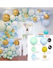 169 sztuk Macaron balony Garland Arch różowe złoto konfetti balon ślub urodziny balon dekoracje na przyjęcie urodzinowe dzieci B