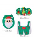 QIFU świąteczny pokrowiec na sedes święty mikołaj ozdoby świąteczne ozdoby świąteczne dla domu 2019 Natal szczęśliwe prezenty na