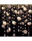 4M Twinkle Star papierowe w kształcie płatka śniegu girlandy wiszące ozdoby świąteczne dekoracje na dom nowy rok 2020 Noel Decor