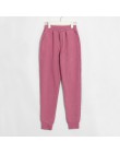 Wixra Women Casual aksamitne spodnie jesienne zimowe damskie grube wełniane spodnie odzież damska sznurowane długie spodnie