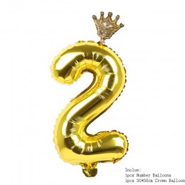 1 zestaw balony urodzinowe Sliver złote balony foliowe cyfry 1 2 3 4 5 6 lat dekoracje na przyjęcia urodzinowe dla dzieci balony