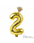 1 zestaw balony urodzinowe Sliver złote balony foliowe cyfry 1 2 3 4 5 6 lat dekoracje na przyjęcia urodzinowe dla dzieci balony