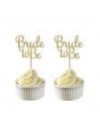 10pc złoty i srebrny brokat panna młoda być Cupcake wykaszarki wieczór panieński dekoracje ślubne wieczór panieński na przyjęcie