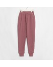 Wixra Women Casual aksamitne spodnie jesienne zimowe damskie grube wełniane spodnie odzież damska sznurowane długie spodnie