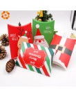 1 zestaw Deer & Santa Claus Merry cukierki bożonarodzeniowe na prezent pudełka pudełka opakowania dla gości torba na prezenty Ch