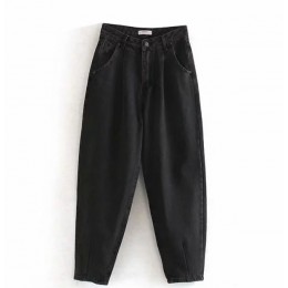 Spodnie dżinsowe kobiet wysokiej talii spodnie Harem 2020 luźne jeansy spodnie Plus Size casualwear dla kobiet Pantalon Femme
