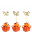 10pc złoty i srebrny brokat panna młoda być Cupcake wykaszarki wieczór panieński dekoracje ślubne wieczór panieński na przyjęcie