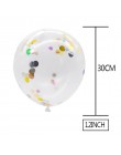 5 sztuk/partia 12 "balony konfetti jasne balony wesele dekoracje Kid dzieci materiały urodzinowe zabawki Ballon powietrza