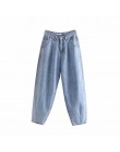 Spodnie dżinsowe kobiet wysokiej talii spodnie Harem 2020 luźne jeansy spodnie Plus Size casualwear dla kobiet Pantalon Femme