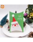 1 zestaw Deer & Santa Claus Merry cukierki bożonarodzeniowe na prezent pudełka pudełka opakowania dla gości torba na prezenty Ch